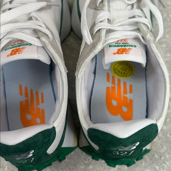 New Balance 327 Casablanca Tennis Club Shoes Green White Men’s 7 Women’s 8.5 NEW - Picture 7 of 10